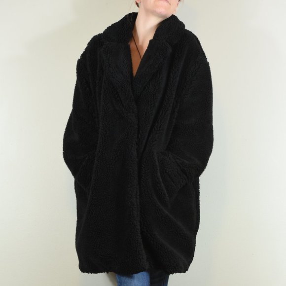 H&M Jackets & Blazers - H&M Faux Shearling Long Teddy Coat Sz XL